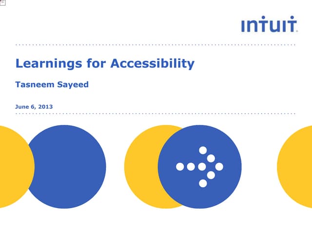 Learnings for Accessibility for iOS...