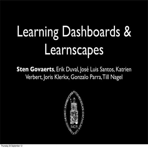 Learning Analytics & Learnscapes.