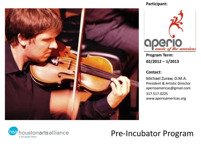 Learning sessions #5 pre incubator - aperio