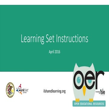 Learning Set Instructions
