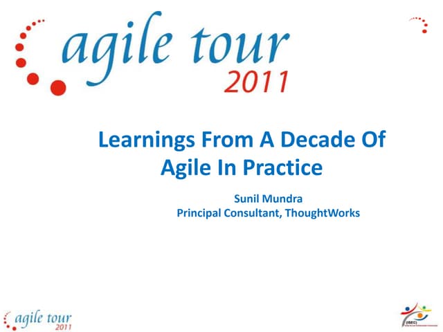 Learnings from a decade of agile in practice