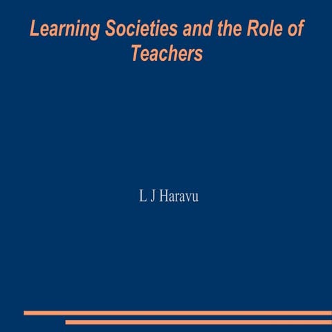 Learning societies