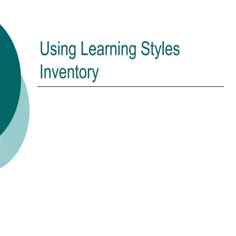 Learning styles