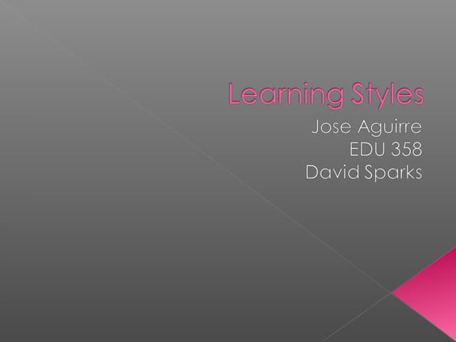 Learning styles