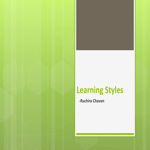 Learning styles