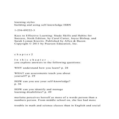 learning stylesbuilding and using self-knowledge ISBN1-2.docx
