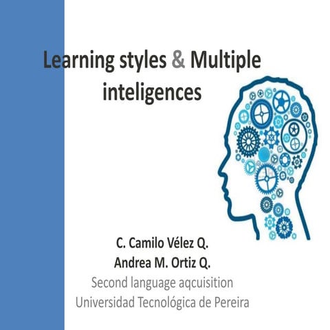 Learning styles & multiple inteligences