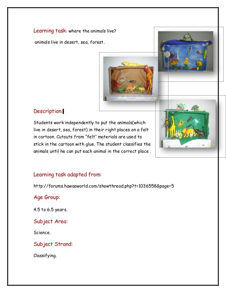 Learning task