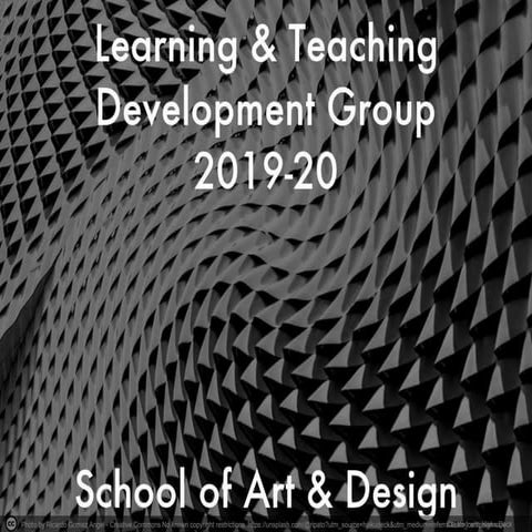 Learning & Teaching Development Group 2019 20