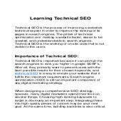 Learning Technical SEO