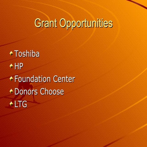 Funding Opportunities