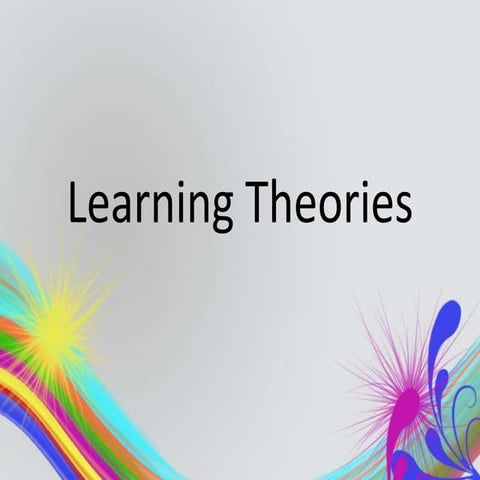 Learning theories
