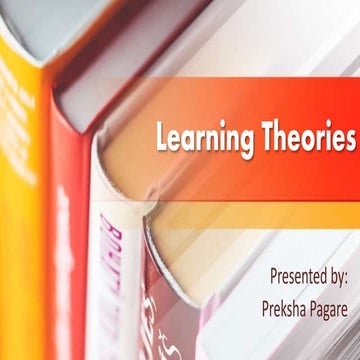 Learning theories