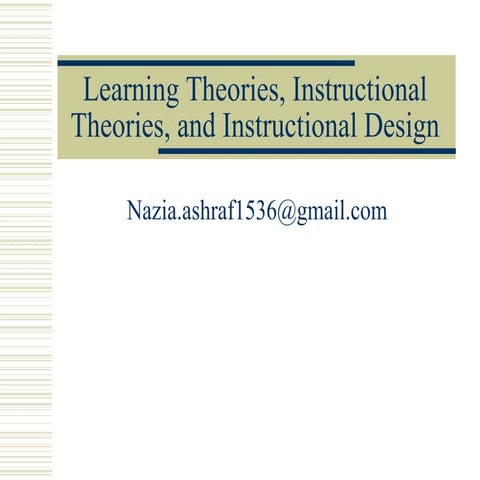 Learning theories 05