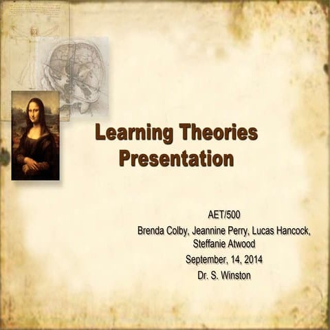 Learning theories presentation_week_6 final
