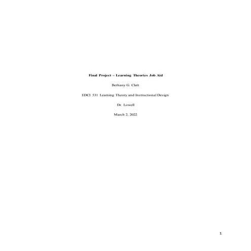 Learning Theory Job Aid Paper.docx