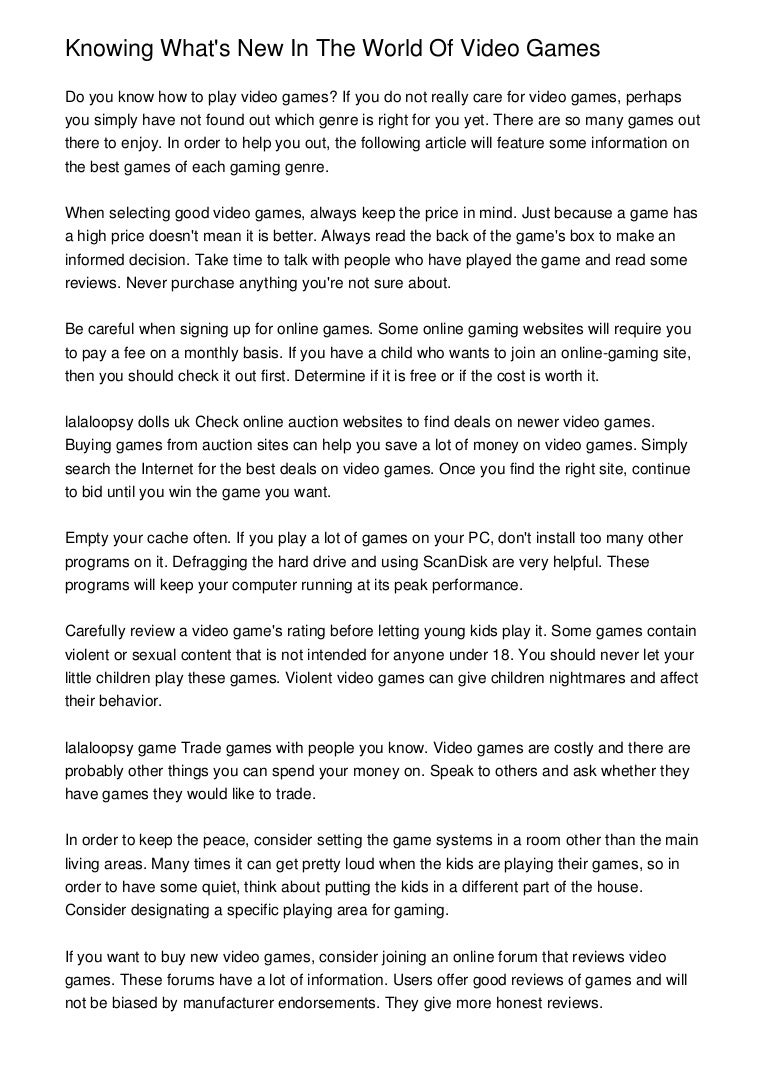 Knowing What S New In The World Of Video Games best video game review websites on Knowing What S New In The World Of Video Games