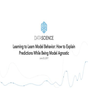 Learning to Learn Model Behavior ( Capital One: data intelligence conference )
