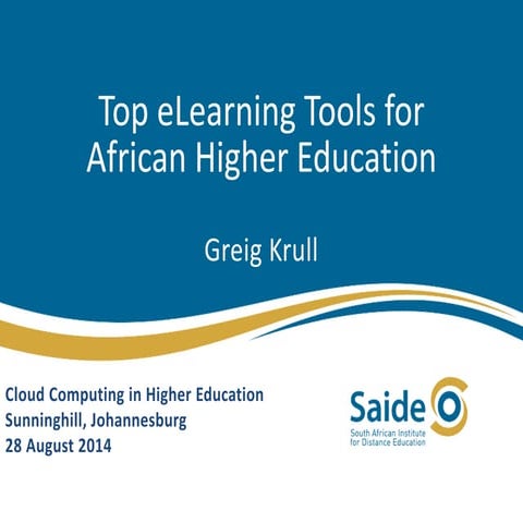 Top eLearning Tools for African Higher Education