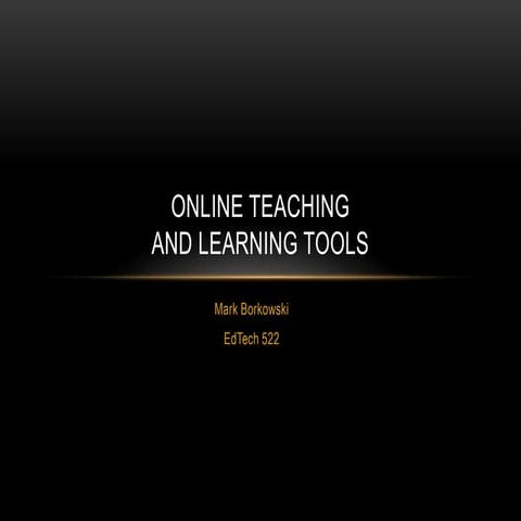 Learning tools presentation