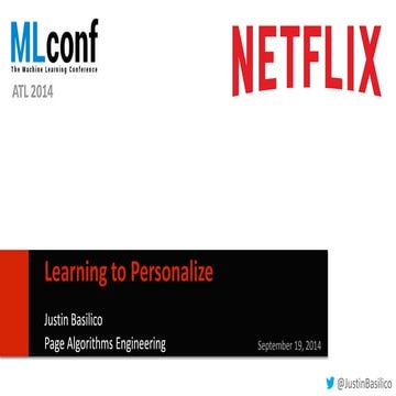 Learning to Personalize