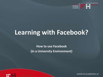 Learning with facebook sandra perusch_slideshare