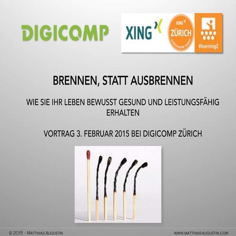 XING learningZ Event: Brennen statt ausbrennen