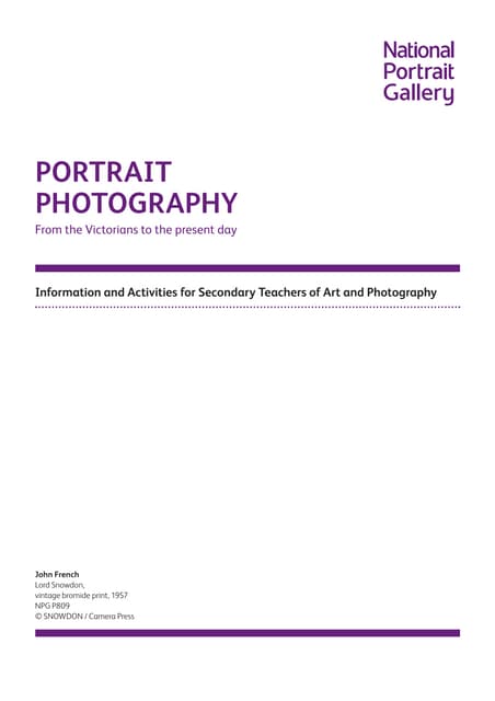 history of portrait photography