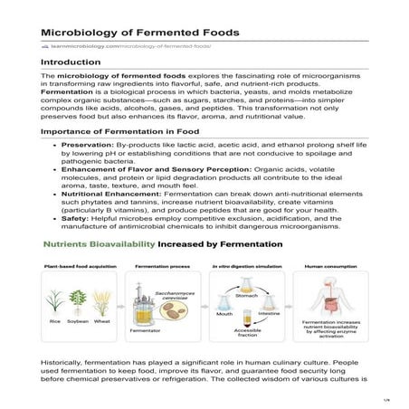 Learnmicrobiology.com-Microbiology of Fermented Foods