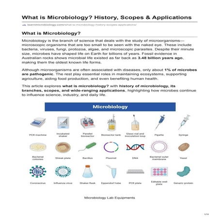 learnmicrobiology.com What is Microbiology_ History, Scopes & Applications