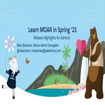 Spring 21 Salesforce Release Highlights with Awesome Admin Marc Baizman Welli...