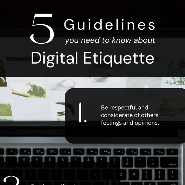 Digital Etiquettes PDF