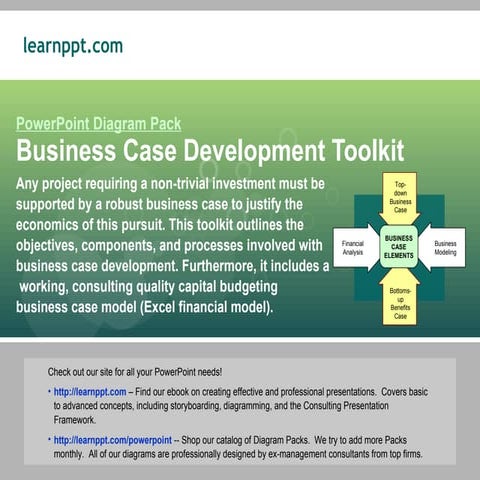 Business Case Development Toolkit (with Excel model)