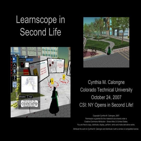 Learnscope In Second Life