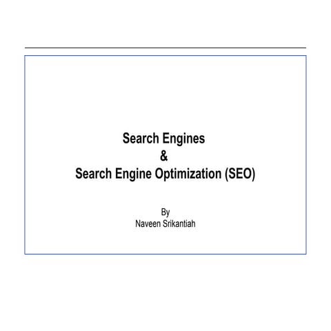 SEO for Beginners-- What is Search Engine Optimization (SEO) ?