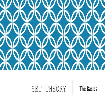 Learn Set Theory