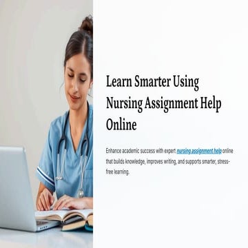 Learn Smarter Using Nursing Assignment Help Online.pdf