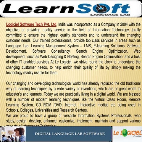 LearnSOFT Language Lab