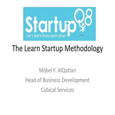 StartupQ8: Learn startup presentation