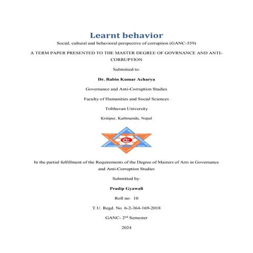 Learned behvaiors | PDF