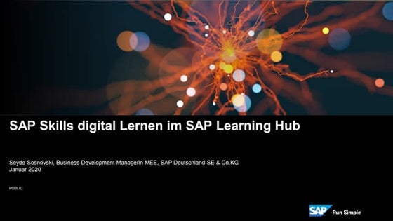 SAP Skills digital Lernen im SAP Learning Hub  