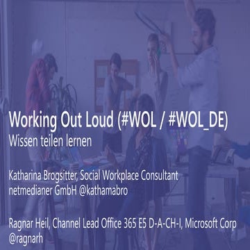 Learntec: Working Out Loud mit Office 365 (Netmedianer, Microsoft)