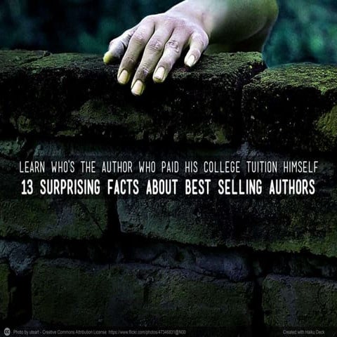 Learn who's the author who paid his college tuition himself