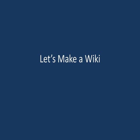 Learn wikis