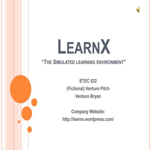 Learn x - Venture Pitch P1