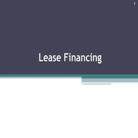 Lease financing