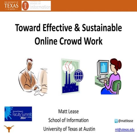 Toward Effective and Sustainable Online Crowd Work