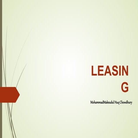 Leasing