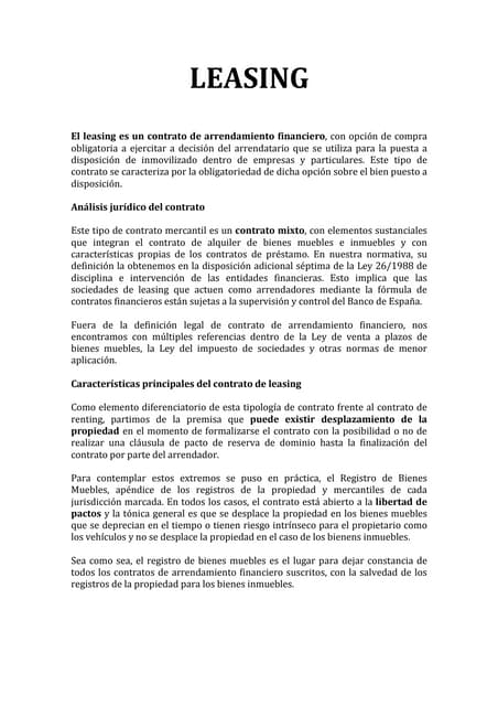 Contrato De Leasing contrato-de-leasing