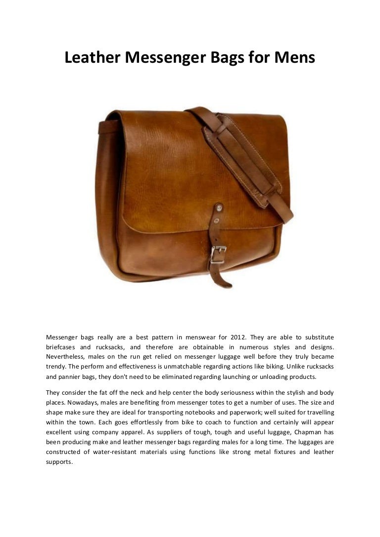 leather despatch bag